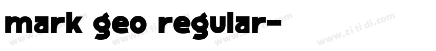 mark geo regular字体转换